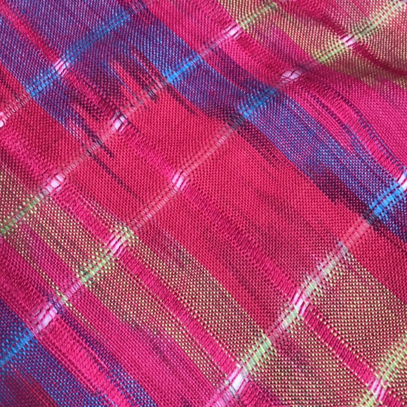 Beautiful Brightly Colored Fringed Scarf - Picture 3 of 3